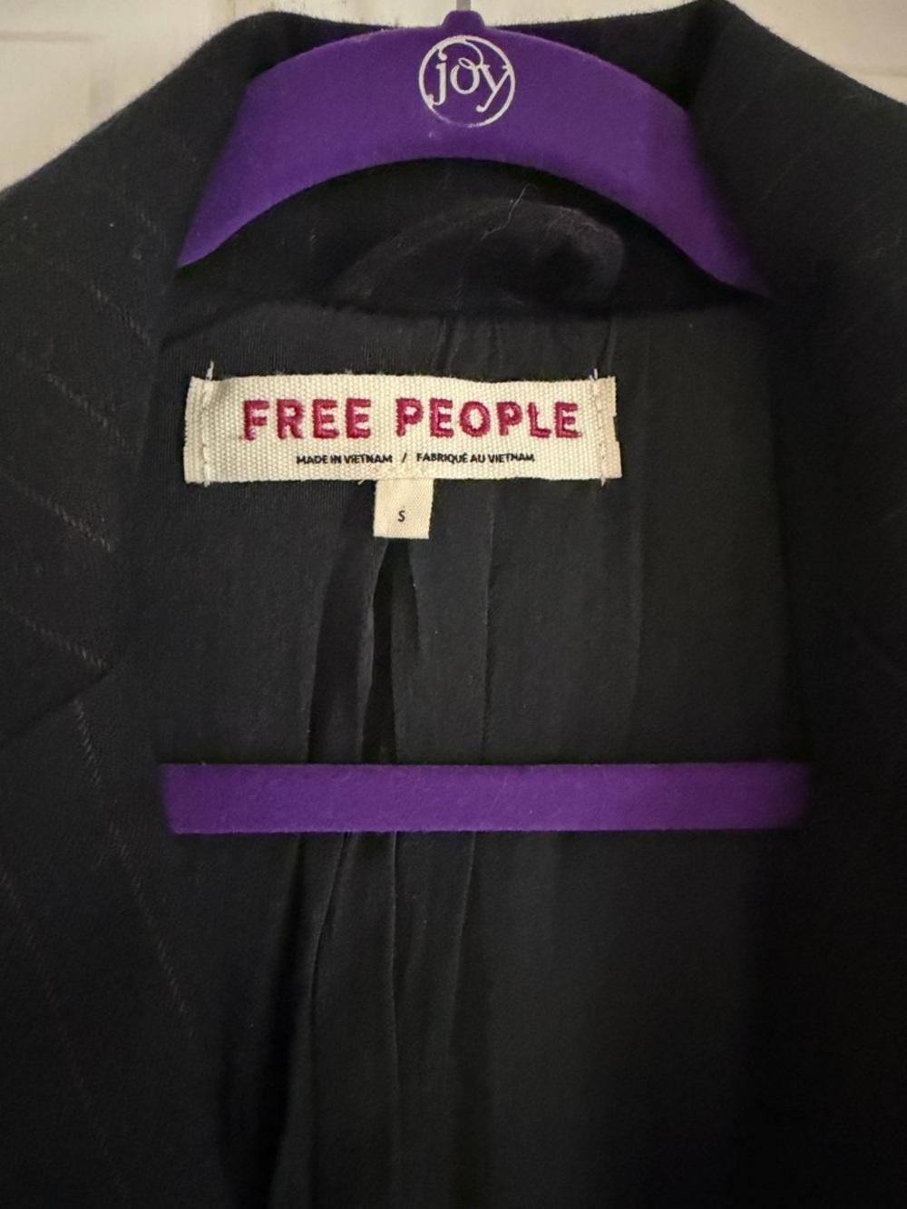 Free People Reggie Pinstripe Oversized Blazer/sz L/NWOT - Picture 4 of 8